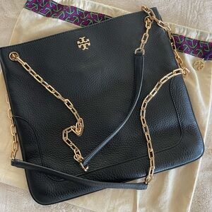 Tory Burch black leather bag.